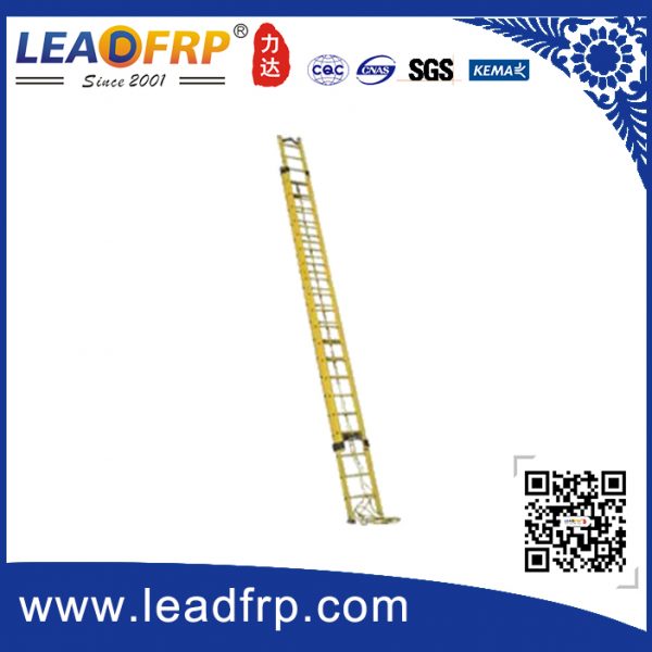frp wall supported extension ladder